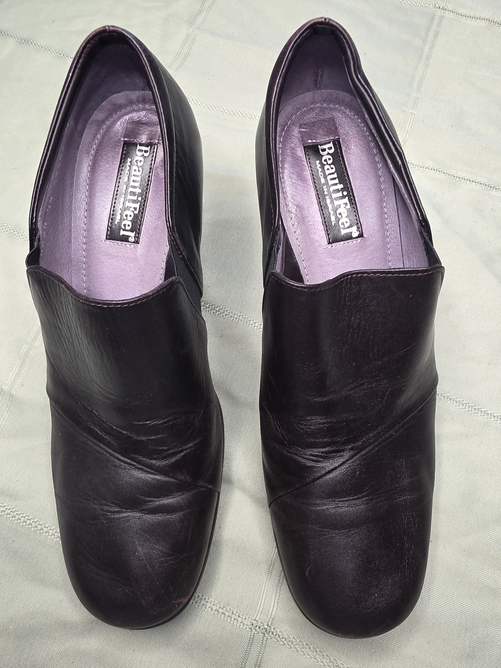 BeautiFeel 39 Dark Espresso Leather Ankle Booties Comfort Latex Sole Israel